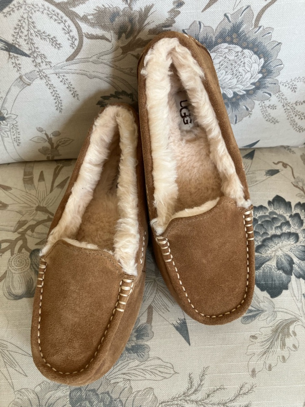 UGG Suede & shearling slippers/shoes. New - never worn